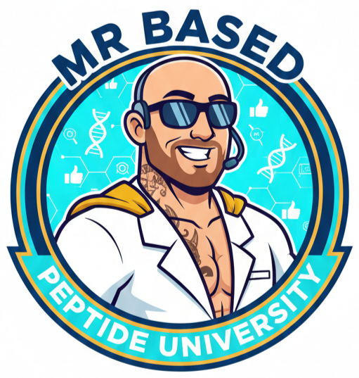 Mr. Based's Peptide University Logo